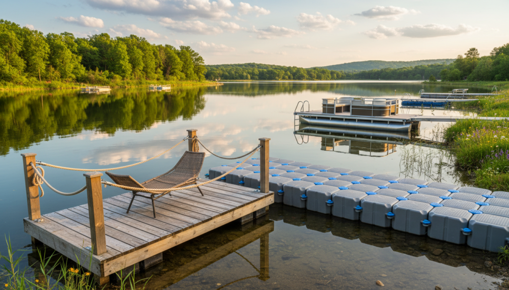 what is the best dock design for shallow water